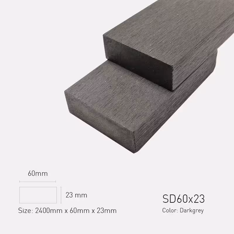 Lam Gỗ Nhựa Ngoài Trời TPWood SD60x23-Darkgrey Lam Gỗ Nhựa Ngoài Trời TPWood SD60x23-Darkgrey