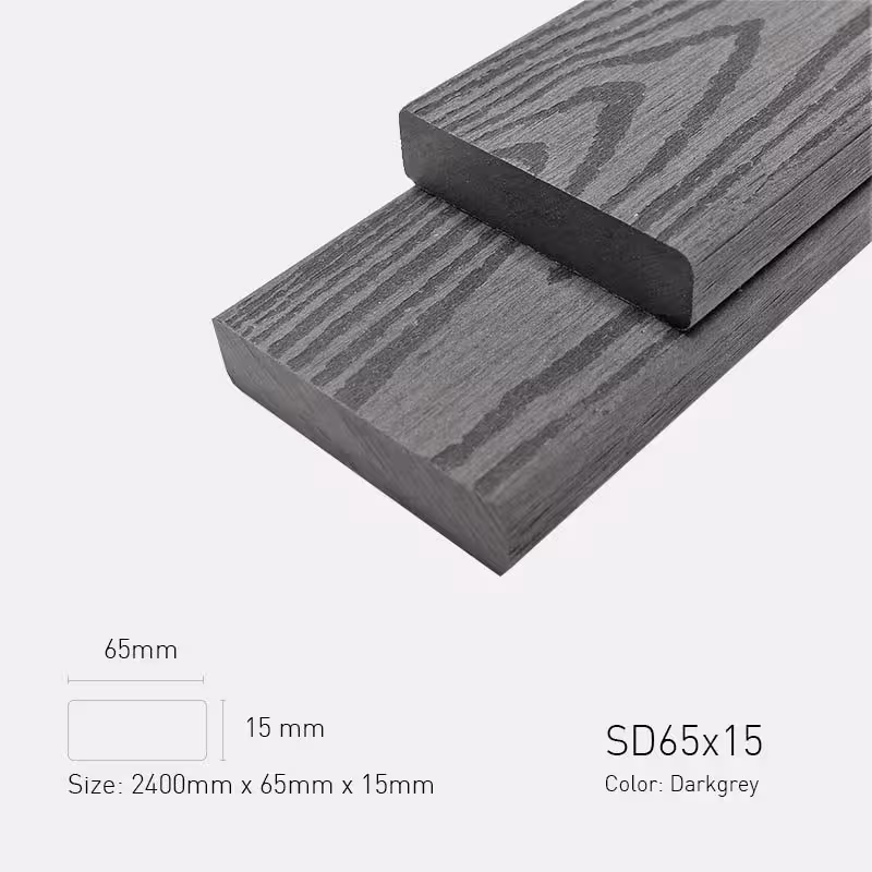 Lam Gỗ Nhựa Ngoài Trời TPWood SD65x15-Darkgrey Lam Gỗ Nhựa Ngoài Trời TPWood SD65x15-Darkgrey