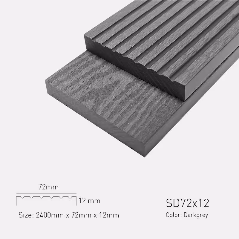 Lam Gỗ Nhựa Ngoài Trời TPWood SD72x12-Darkgrey Lam Gỗ Nhựa Ngoài Trời TPWood SD72x12-Darkgrey