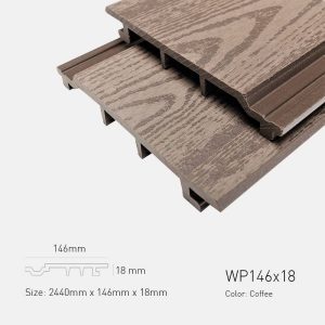 Gỗ Nhựa Ngoài Trời TPWood WP146x18-Coffee