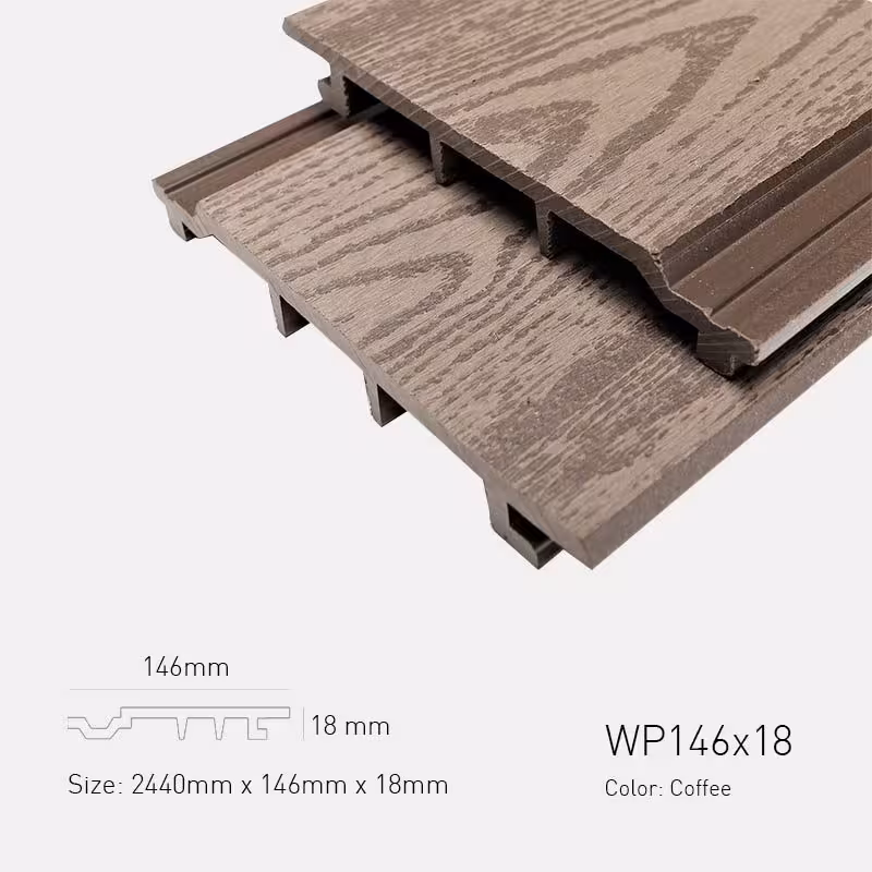 Gỗ Nhựa Ngoài Trời TPWood WP146x18-Coffee Gỗ Nhựa Ngoài Trời TPWood WP146x18-Coffee