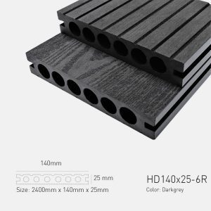 Sàn Gỗ Ngoài Trời TPWood HD140x25-6R-Darkgrey