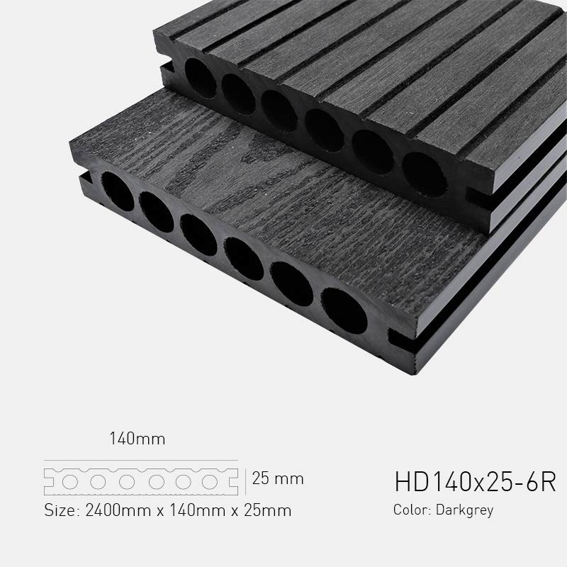 Sàn Gỗ Ngoài Trời TPWood HD140x25-6R-Darkgrey Sàn Gỗ Ngoài Trời TPWood HD140x25-6R-Darkgrey