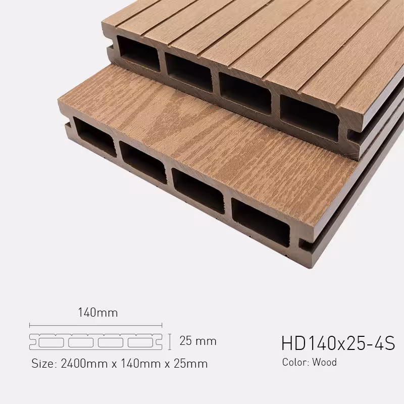 Sàn Gỗ Ngoài Trời TPWood HD140x25-4S-Wood Sàn Gỗ Ngoài Trời TPWood HD140x25-4S-Wood
