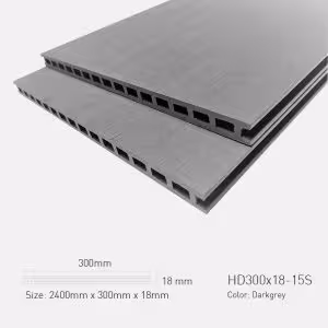Sàn Gỗ Ngoài Trời TPWood HD300x18-15S-Darkgrey