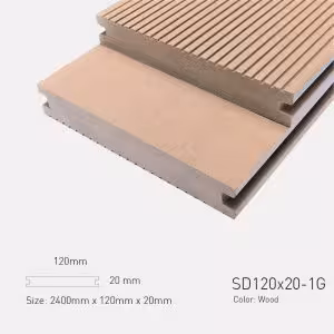 Sàn Gỗ Ngoài Trời TPWood SD120x20-1G-Wood