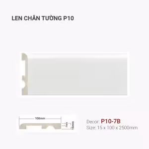 Len Chân Tường Nhựa Cao 100mm P10-7B