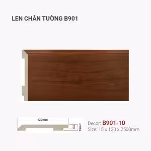 Len Chân Tường Nhựa Cao 120mm B901-10