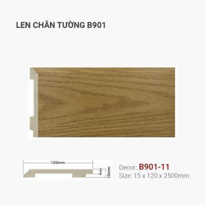 Len Chân Tường Nhựa Cao 120mm B901-11