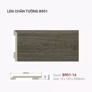 Len Chân Tường Nhựa Cao 120mm B901-14