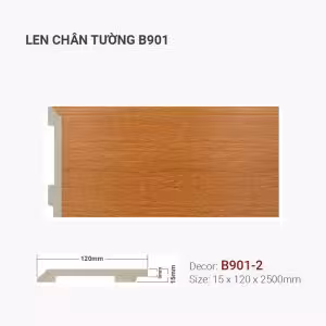 Len Chân Tường Nhựa Cao 120mm B901-2