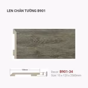 Len Chân Tường Nhựa Cao 120mm B901-34