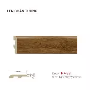 Len Chân Tường Nhựa Cao 70mm P7-33