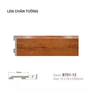 Len Chân Tường Nhựa Cao 78mm B701-12
