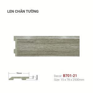 Len Chân Tường Nhựa Cao 78mm B701-21