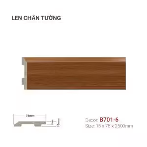 Len Chân Tường Nhựa Cao 78mm B701-6