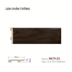 Len Chân Tường Nhựa Cao 79mm SK79-23