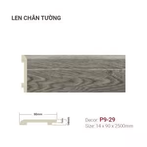 Len Chân Tường Nhựa Cao 90mm P9-29