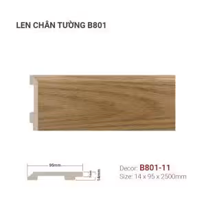 Len Chân Tường Nhựa Cao 95mm B801-11