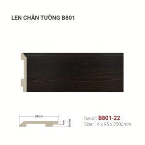 Len Chân Tường Nhựa Cao 95mm B801-22