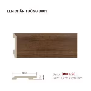 Len Chân Tường Nhựa Cao 95mm B801-28