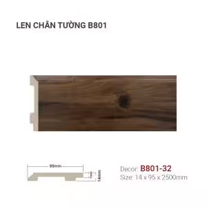 Len Chân Tường Nhựa Cao 95mm B801-32