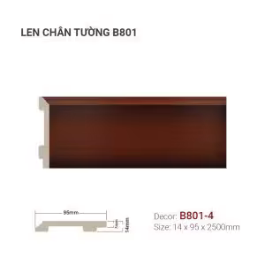Len Chân Tường Nhựa Cao 95mm B801-4