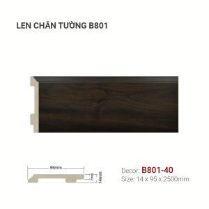 Len Chân Tường Nhựa Cao 95mm B801-40
