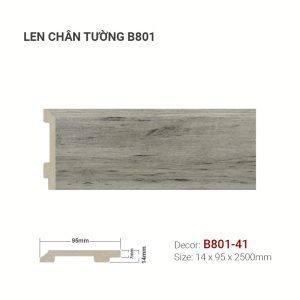 Len Chân Tường Nhựa Cao 95mm B801-41