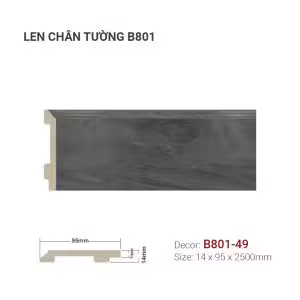 Len Chân Tường Nhựa Cao 95mm B801-49