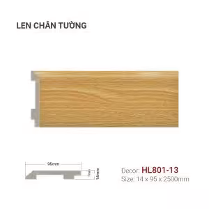 Len Chân Tường Nhựa Cao 95mm HL801-13