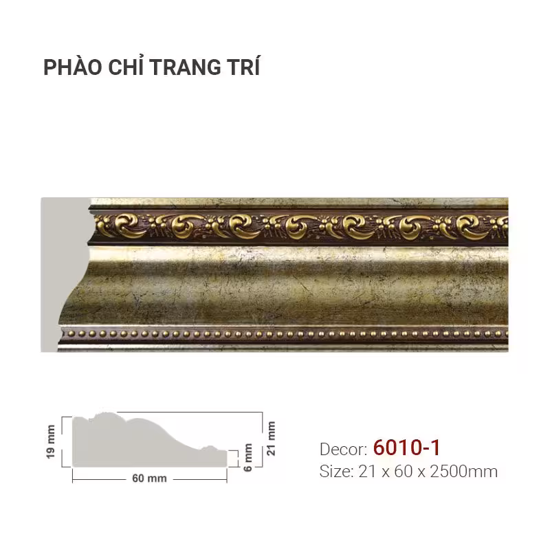 Phào Chỉ Trang Trí 6010-1 Phào Chỉ Trang Trí 6010-1