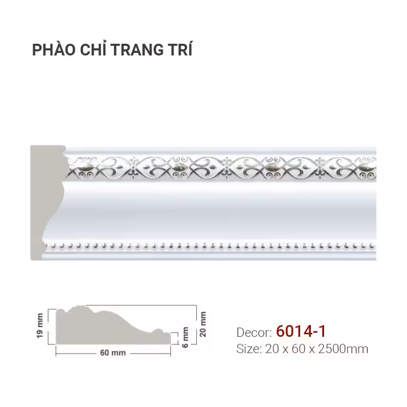 Phào Chỉ Trang Trí 6014-1 Phào Chỉ Trang Trí 6014-1