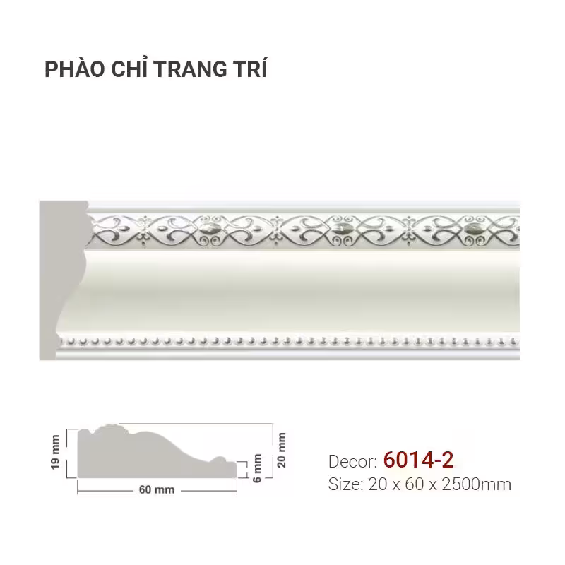 Phào Chỉ Trang Trí 6014-2 Phào Chỉ Trang Trí 6014-2