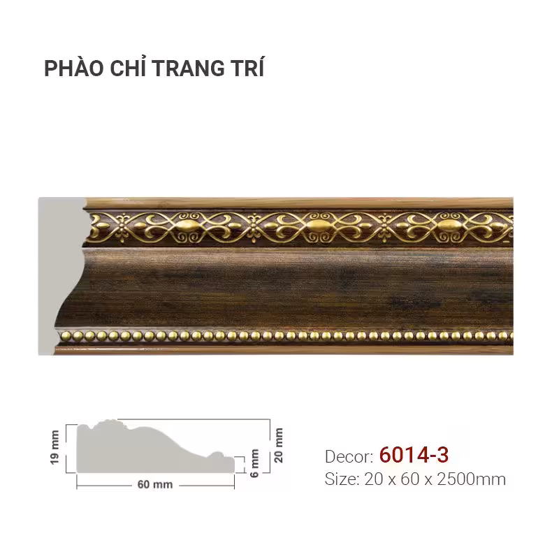 Phào Chỉ Trang Trí 6014-3 Phào Chỉ Trang Trí 6014-3