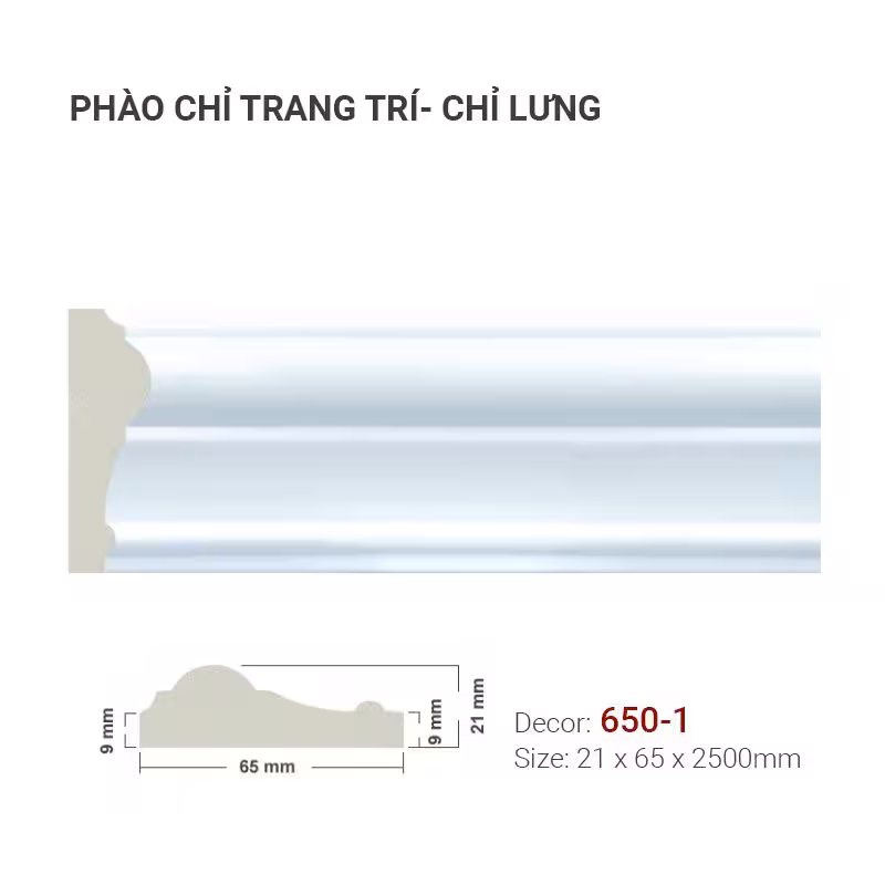 Phào Chỉ Trang Trí 650-1 Phào Chỉ Trang Trí 650-1