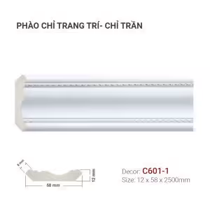Phào Chỉ Trang Trí Cổ Trần C601-1