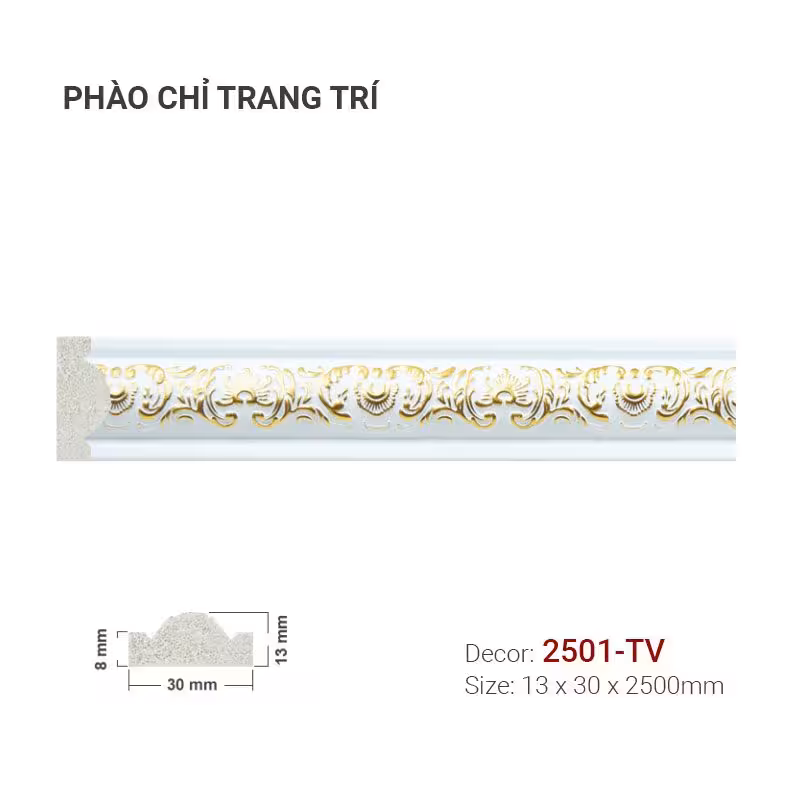 Phào Chỉ Trang Trí Khung Tranh 2501-TV Phào Chỉ Trang Trí Khung Tranh 2501-TV