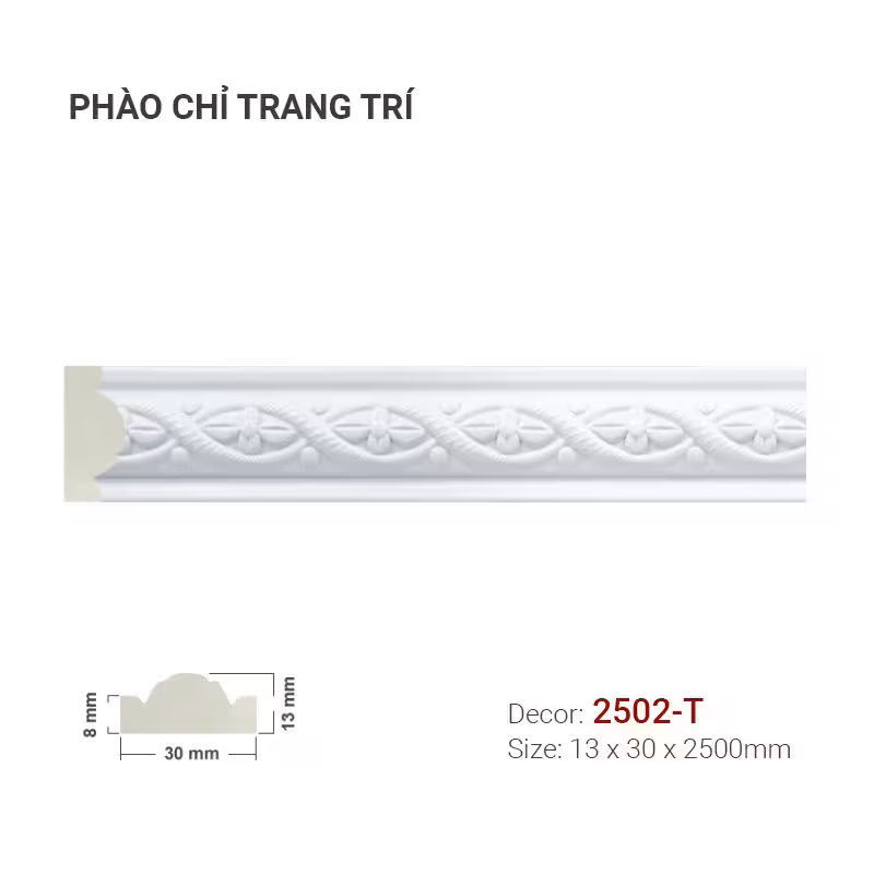 Phào Chỉ Trang Trí Khung Tranh 2502-T Phào Chỉ Trang Trí Khung Tranh 2502-T
