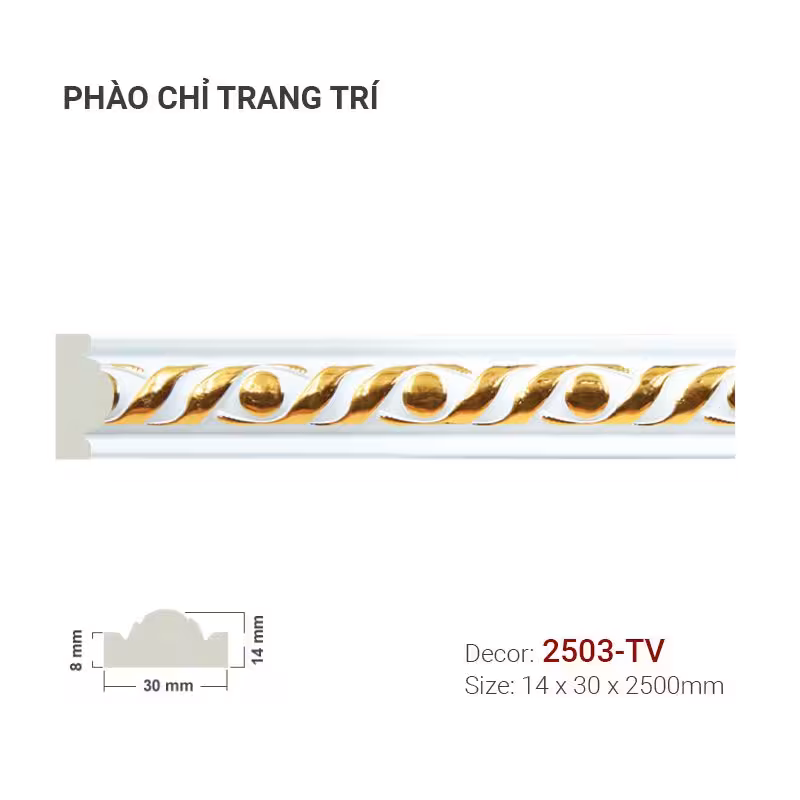 Phào Chỉ Trang Trí Khung Tranh 2503-TV Phào Chỉ Trang Trí Khung Tranh 2503-TV