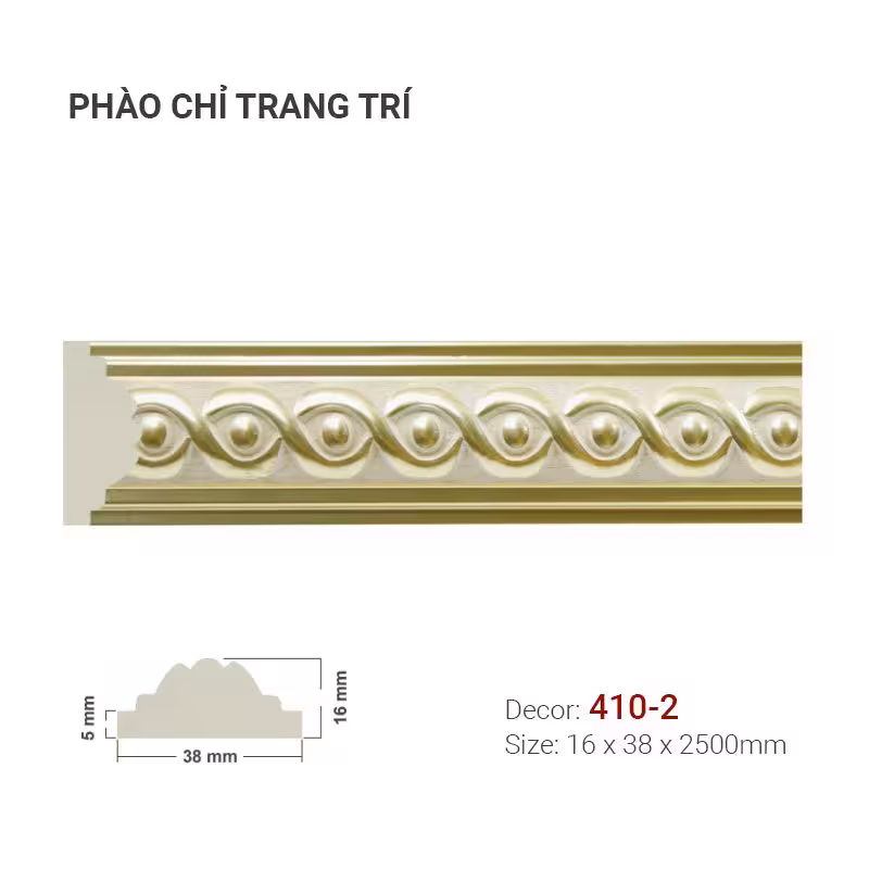 Phào Chỉ Trang Trí Khung Tranh 410-2 Phào Chỉ Trang Trí Khung Tranh 410-2
