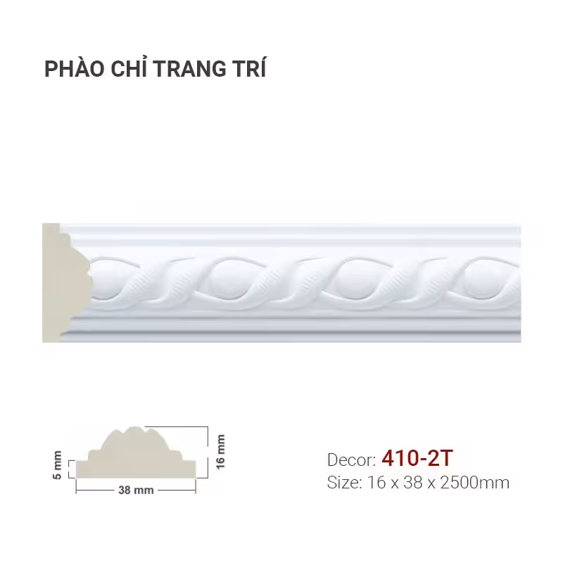 Phào Chỉ Trang Trí Khung Tranh 410-2T Phào Chỉ Trang Trí Khung Tranh 410-2T