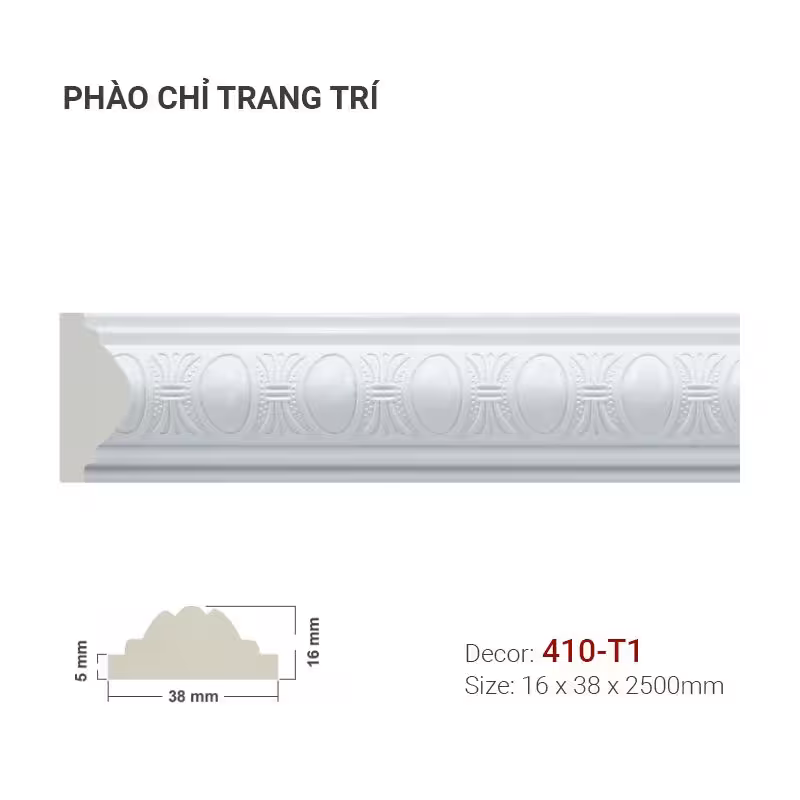 Phào Chỉ Trang Trí Khung Tranh 410-T1 Phào Chỉ Trang Trí Khung Tranh 410-T1