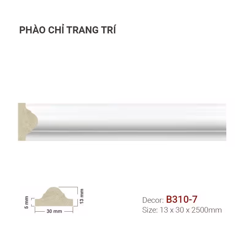 Phào Chỉ Trang Trí Khung Tranh B310-7 Phào Chỉ Trang Trí Khung Tranh B310-7