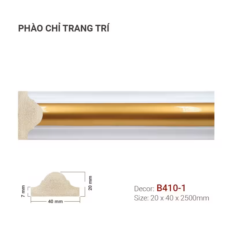 Phào Chỉ Trang Trí Khung Tranh B410-1 Phào Chỉ Trang Trí Khung Tranh B410-1