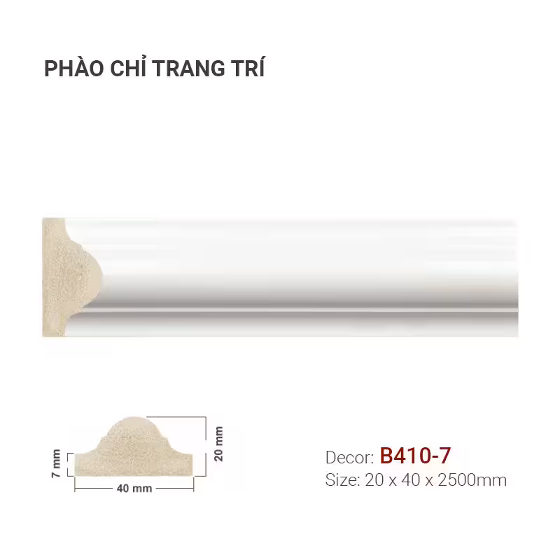 Phào Chỉ Trang Trí Khung Tranh B410-7 Phào Chỉ Trang Trí Khung Tranh B410-7