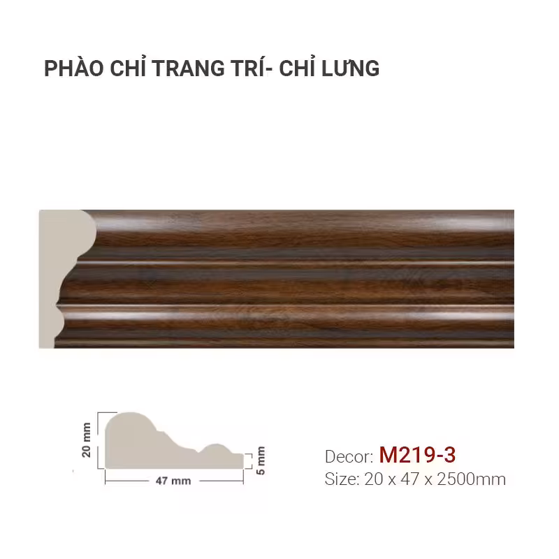 Phào Chỉ Trang Trí M219-3 Phào Chỉ Trang Trí M219-3