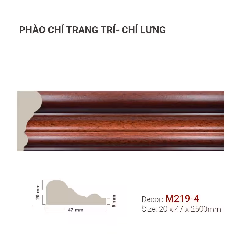 Phào Chỉ Trang Trí M219-4 Phào Chỉ Trang Trí M219-4