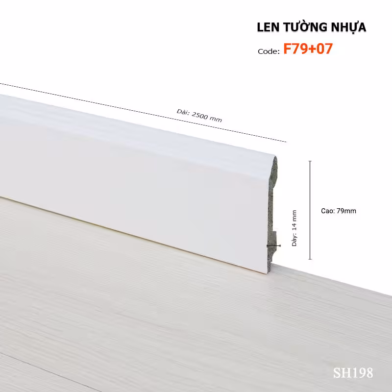 Len Tường Nhựa F79-07 Len Tường Nhựa F79-07