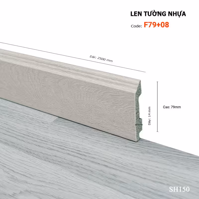 Len Tường Nhựa F79-08 Len Tường Nhựa F79-08